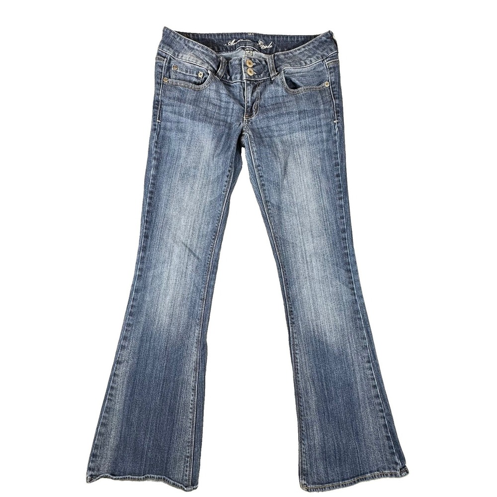American Eagle Jeans Womens 6 Regular Boot Cut Artist Low Rise Flare Stretch 90s